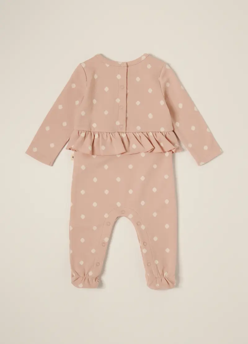 Blukids Tutina Rosa in Cotone Elasticizzato per Neonata miniatura 2