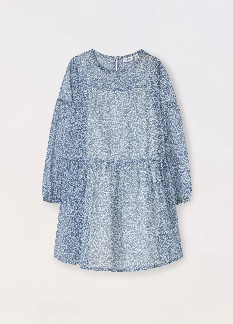 Blukids, Vestito Con Stampa Bambina, Bianco, Taglia: 3-4