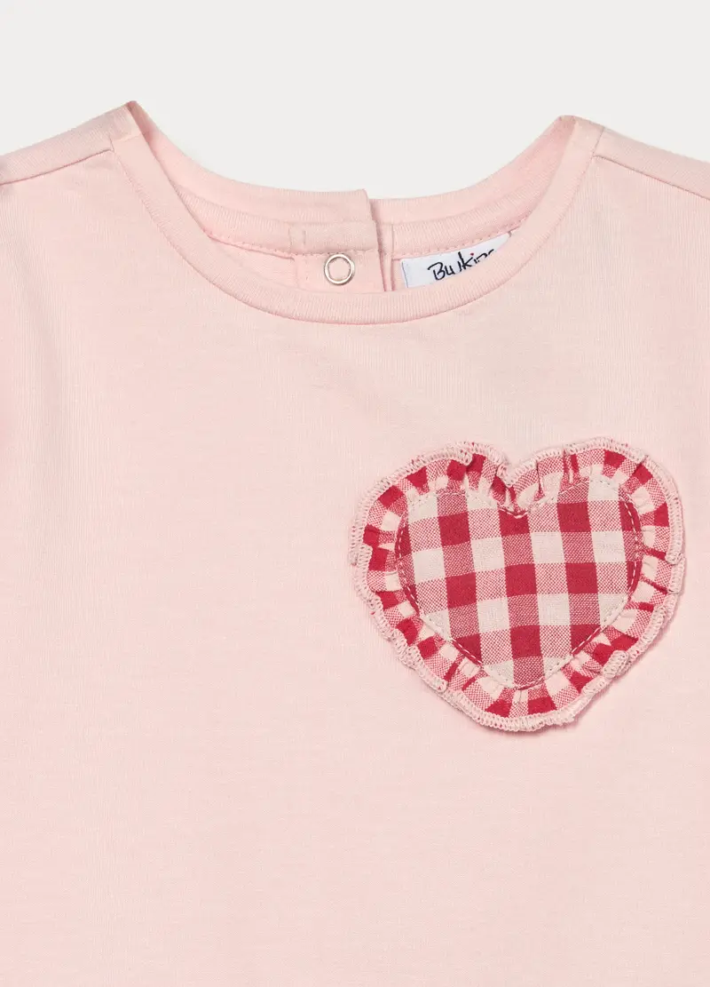 Vestito In Jersey Di Cotone Stretch Bimba, Bambina, Bianco miniatura 3