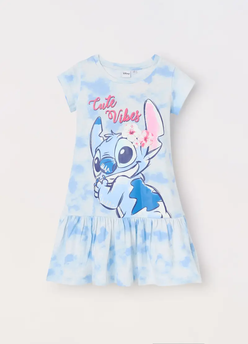 Blukids, Vestito In Jersey Di Puro Cotone Bambina, Bianco, Taglia: 3-4