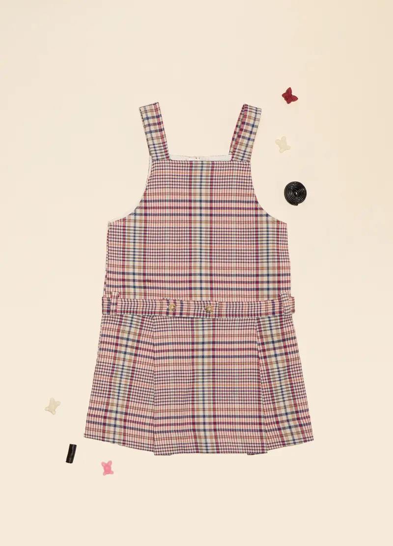 Vestito In Twill Di Misto Cotone, Bambina, Beige chiaro