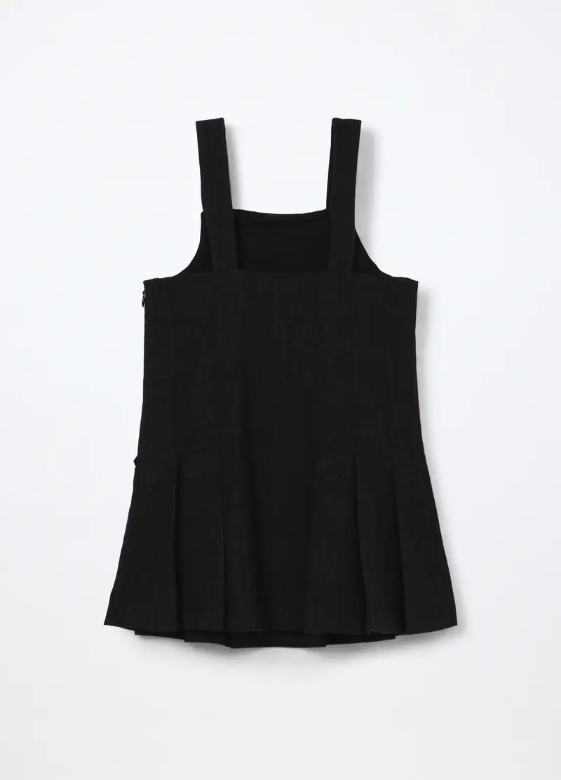 Vestito Misto Viscosa Bambina, Grigio scuro melange miniatura 2