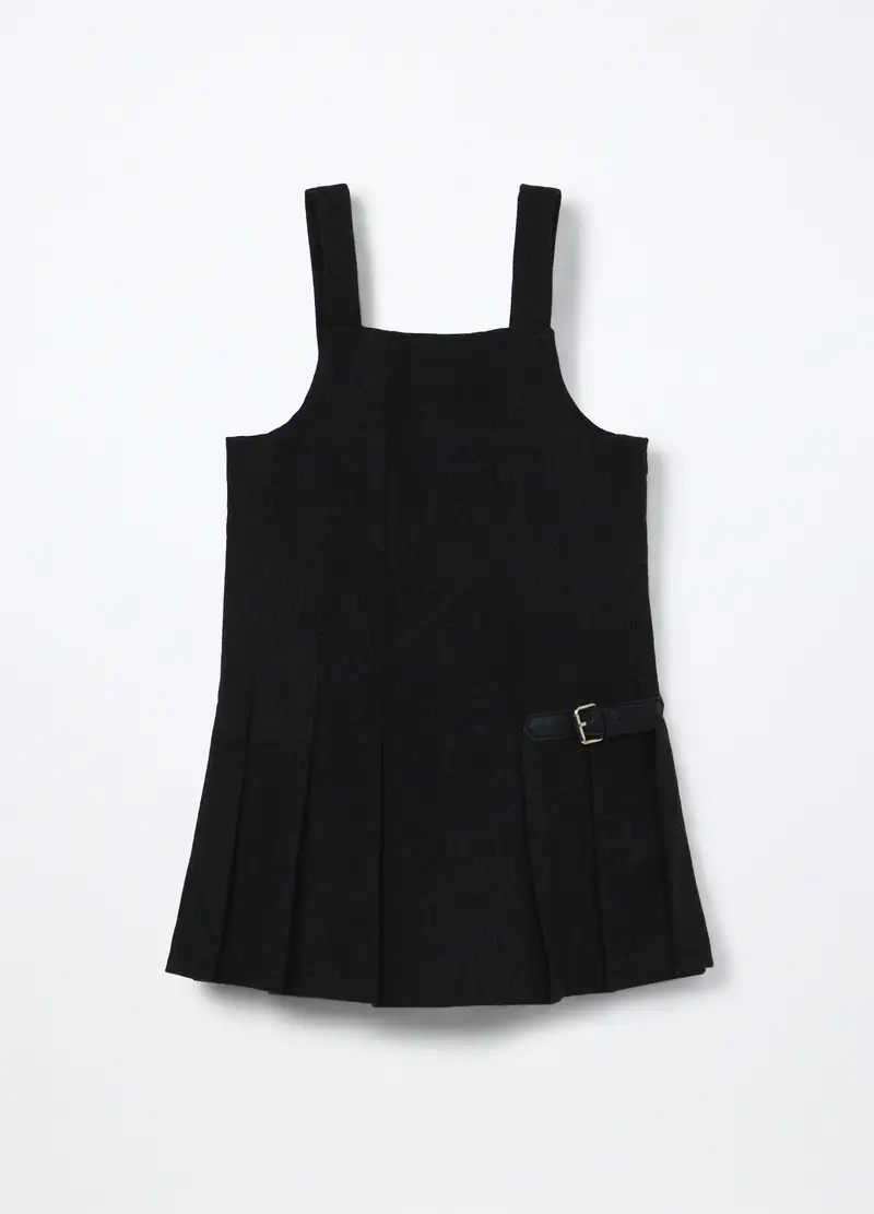 Vestito Misto Viscosa Bambina, Grigio scuro melange