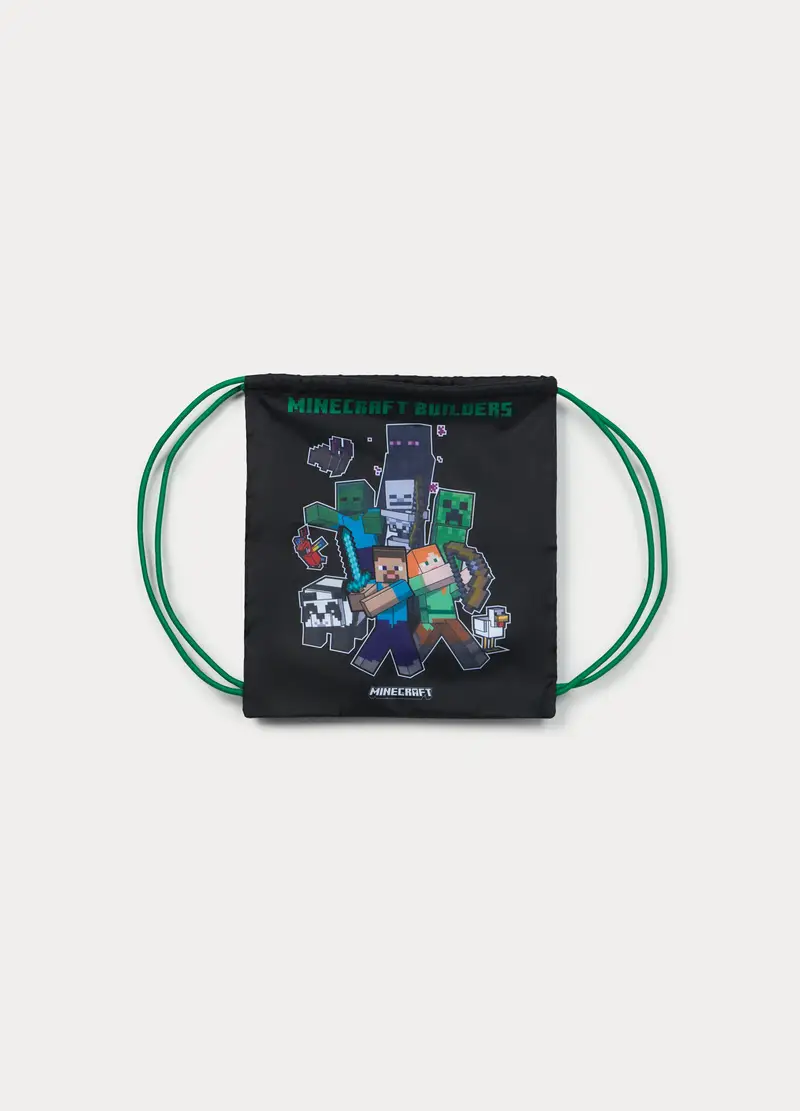 Zainetto Minecraft, Bambino, Nero stampa 1, U