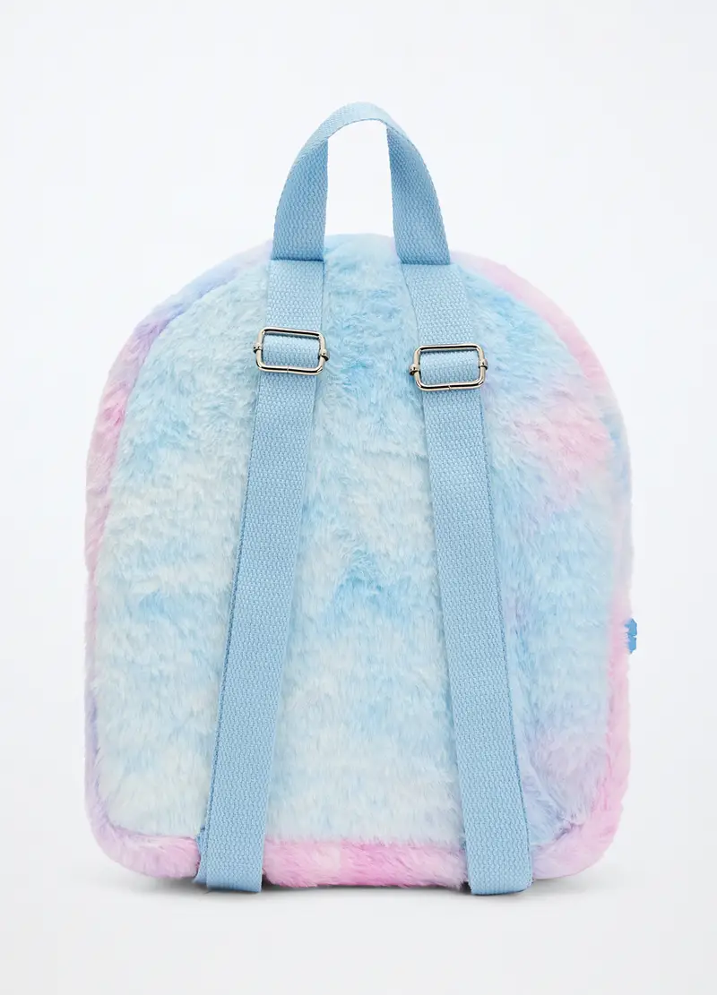 Zaino In Eco Fur Multicolor, Bambina, Azzurro chiaro, .U miniatura 2