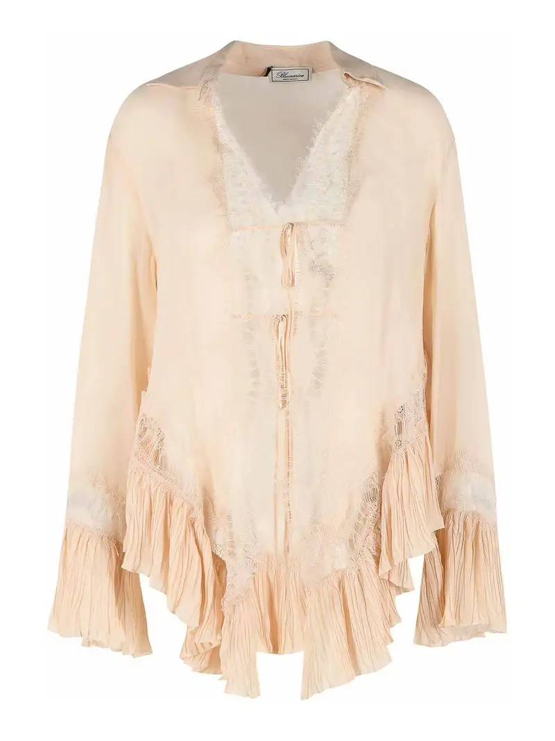 Camicia in Viscosa Ambrachiara Crema