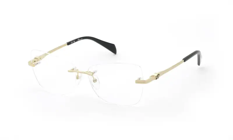 Blumarine Montature da vista Donna Metallo Oro Farfalla