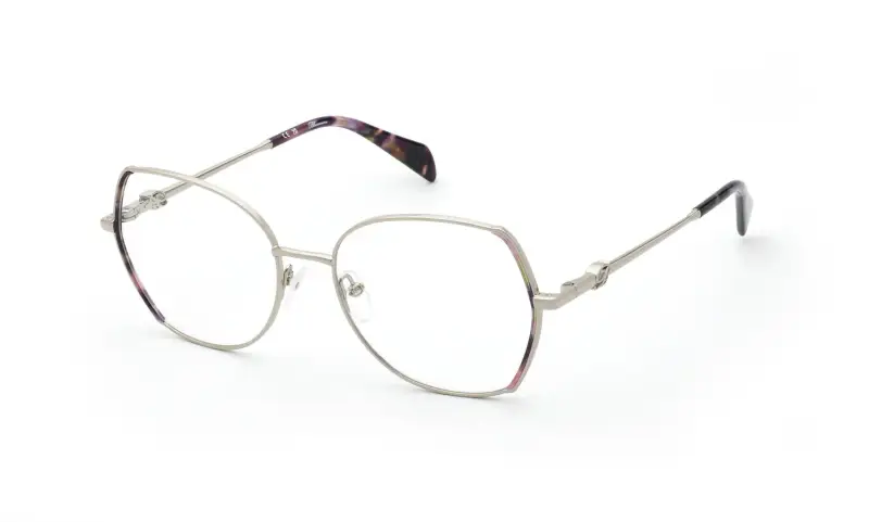 Blumarine Montature da vista Donna Metallo Oro Geometrica