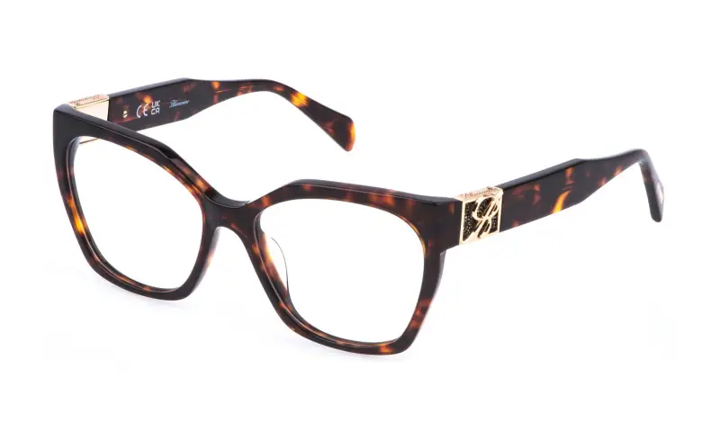 Blumarine Montature da vista Donna in acetato havana squadrate