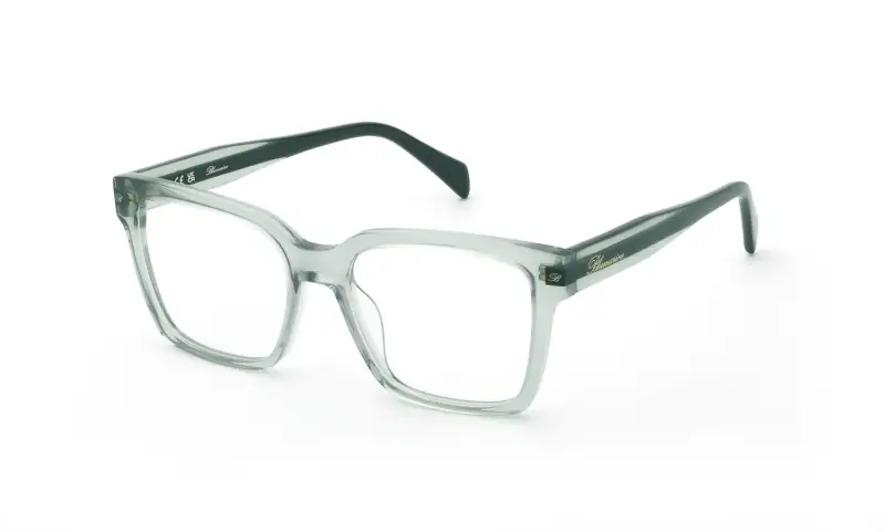 Blumarine Montature da vista Donna in acetato verde squadrato