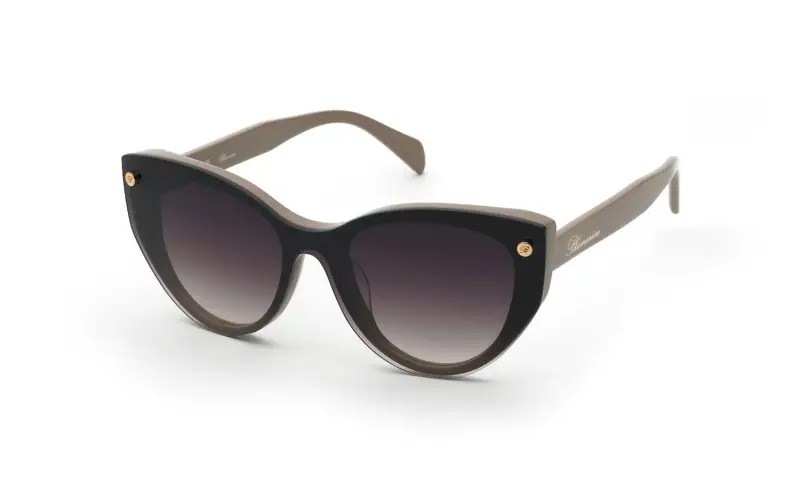 Donna UBM882 06K6 Montature da vista Acetato Beige Marrone Farfalla Normale Sfumato