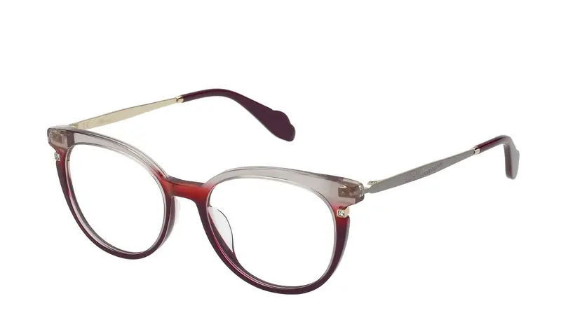 Blumarine Donna VBM170S  0AQ8 Montature da vista Acetato Rosso  Pantos