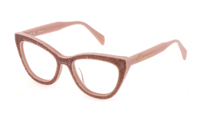 Blumarine Donna VBM820S  02G1 Montature da vista Acetato Rosa  Farfalla