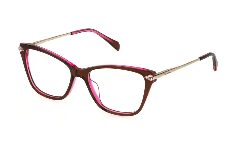Blumarine Donna VBM842S  06LZ Montature da vista Acetato Marrone  Squadrata
