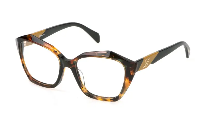 Blumarine Donna VBM850  0V34 Montature da vista Acetato Havana  Geometrica