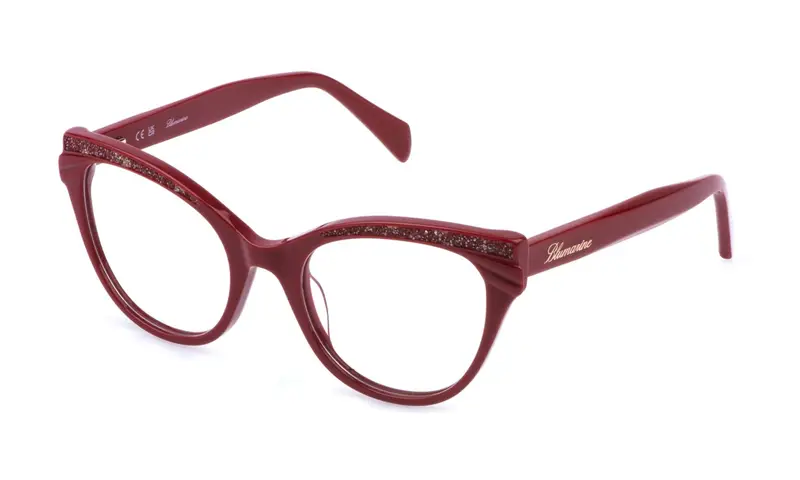 Blumarine Donna VBM874S  0U17 Montature da vista Acetato Rosso  Farfalla