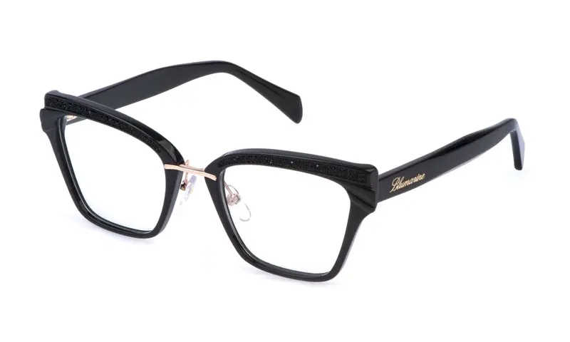 Blumarine Donna VBM875S  700 Montature da vista Acetato Nero  Squadrata