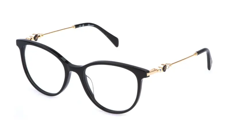 Donna VBM879S 0700 Montature da vista Acetato Nero Farfalla
