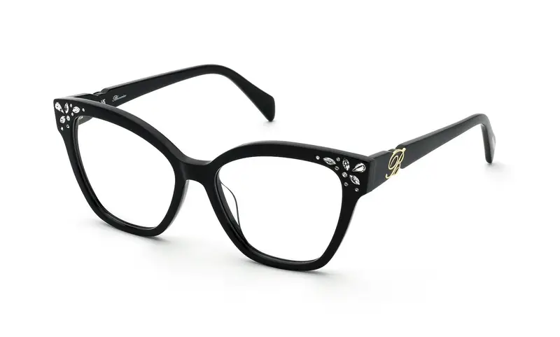 Blumarine Donna VBM884S  700S Montature da vista Acetato Nero  Farfalla