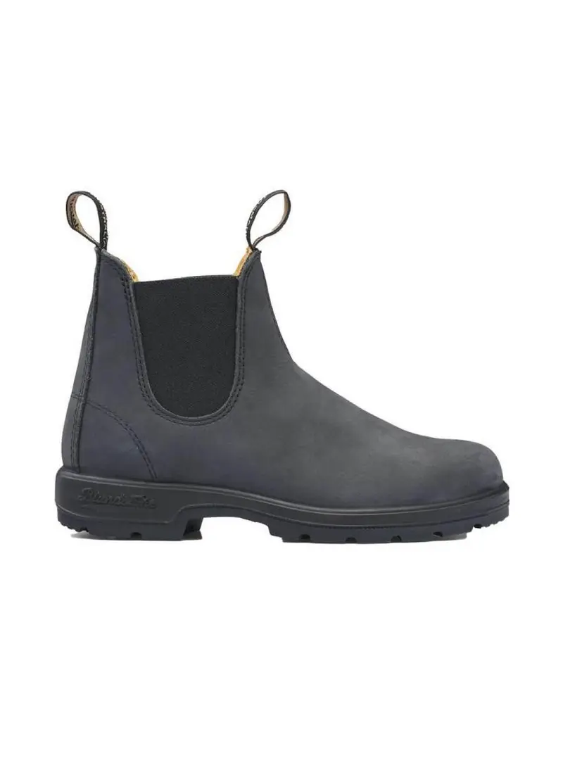 Blundstone - Nabuk Elastic Sided Boot Lined Nero 587