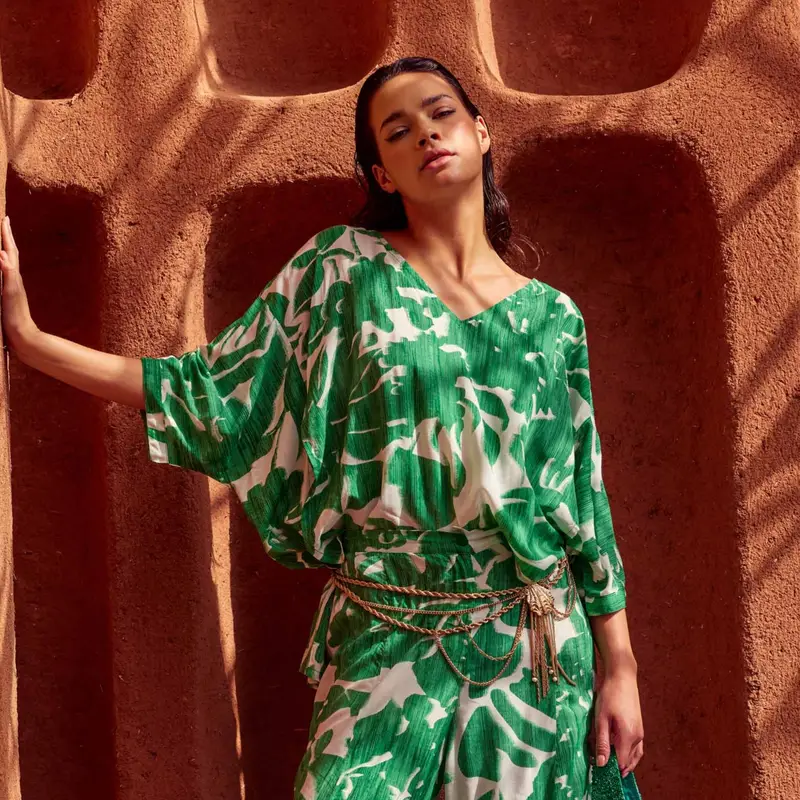 BLUSA CAMILLE | Colore: Verde | Taglia: L