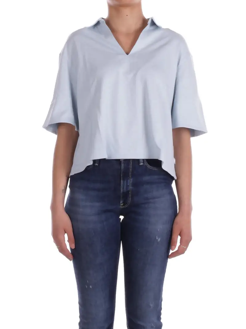 Blusa Donna KWAY Blu Lys jersey