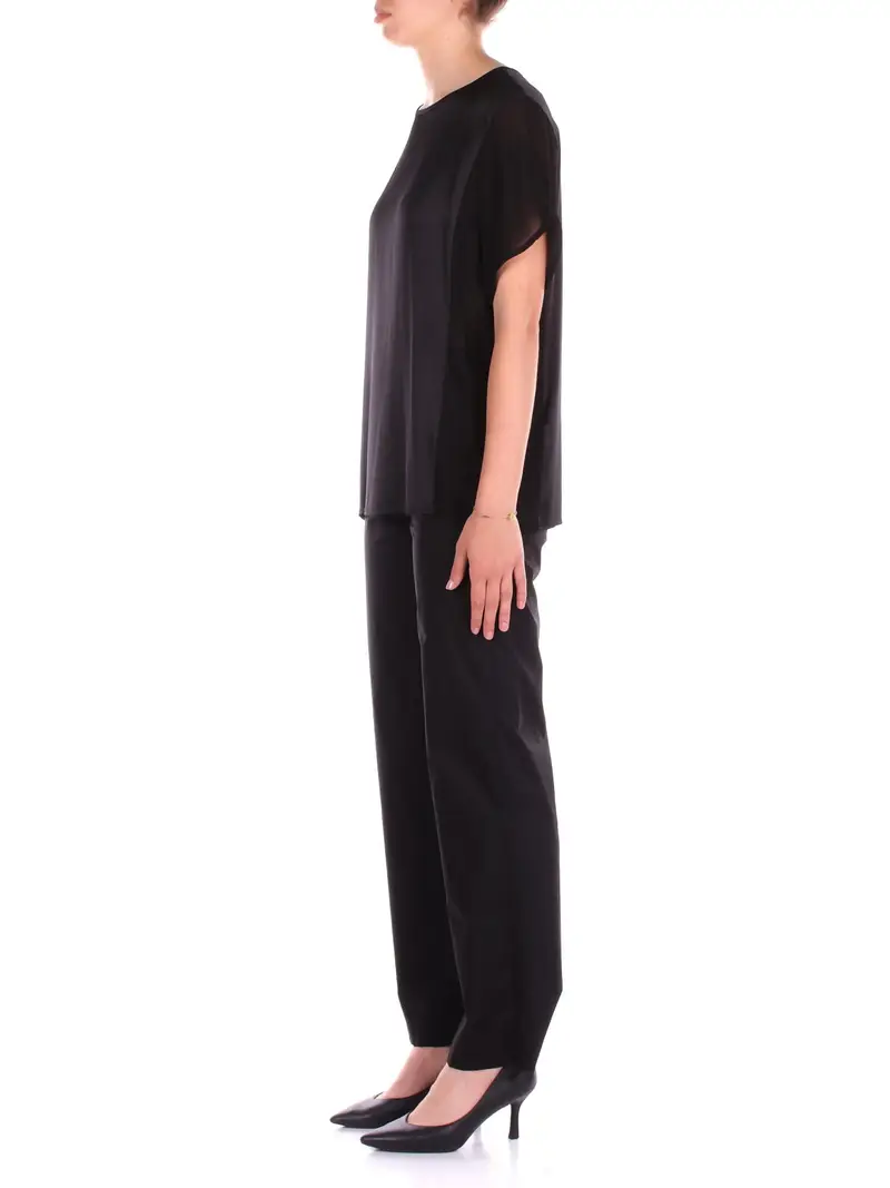 Blusa Donna MANILA GRACE Nero Blusa scatola miniatura 2