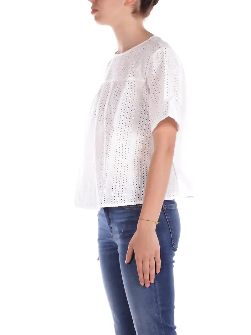 Blusa Donna MAX MARA Total white Popeline fantasia miniatura 2