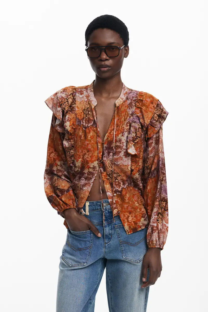 Blusa romantica paisley