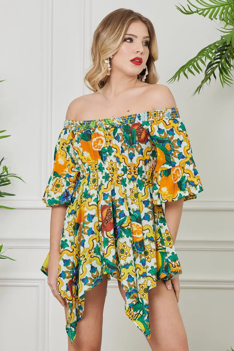 BLUSA SCOLLO BARCA | Colore: Sorrento | Taglia: S/M