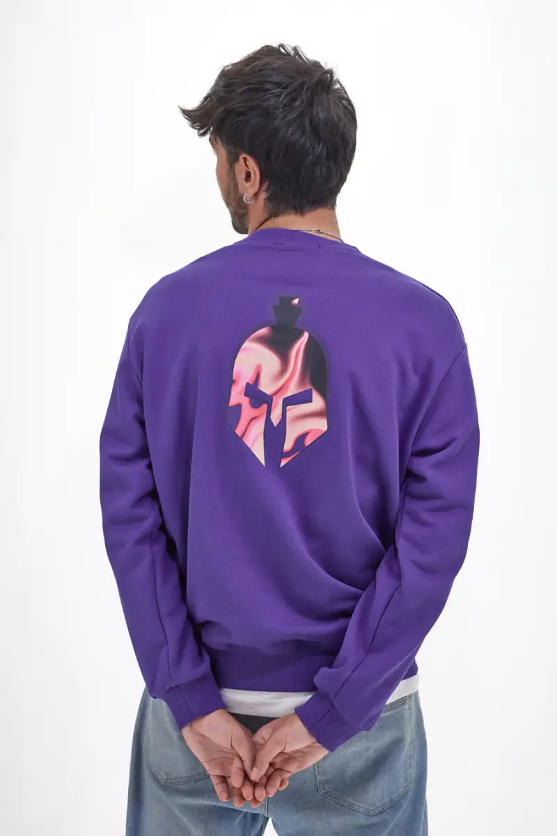 Felpa Girocollo Boardman AVVF 6231 Viola [VIOLA] miniatura 3