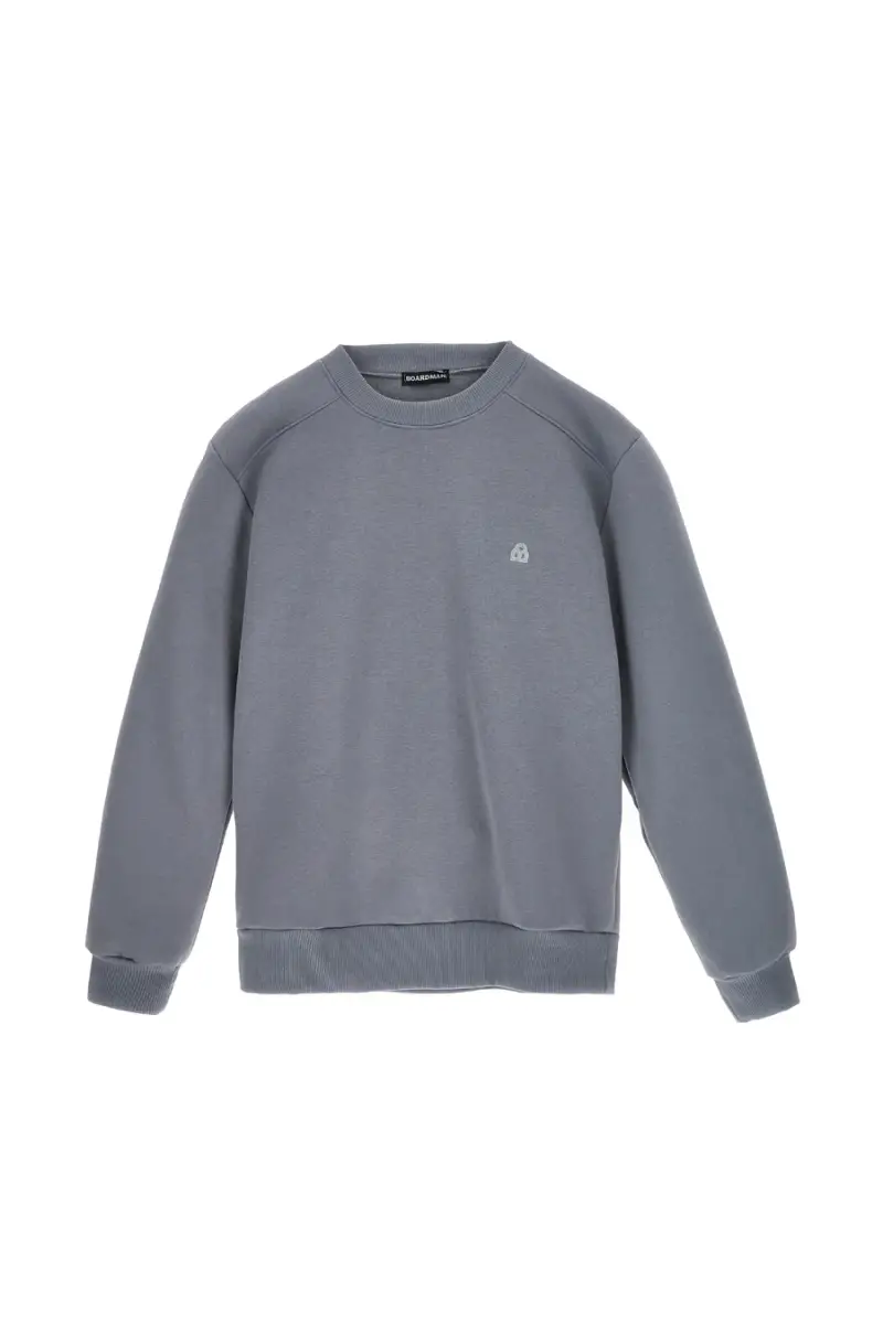 Felpa girocollo grigio interno felpato Boardman 600 [IRON]