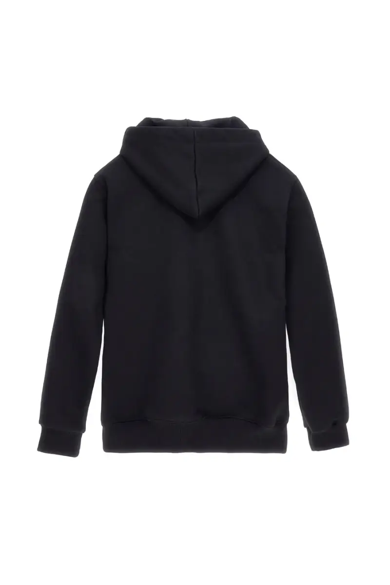 Felpa nera con zip intera e collo alto interno caldo felpato Boardman NBY327 [NERO] miniatura 3