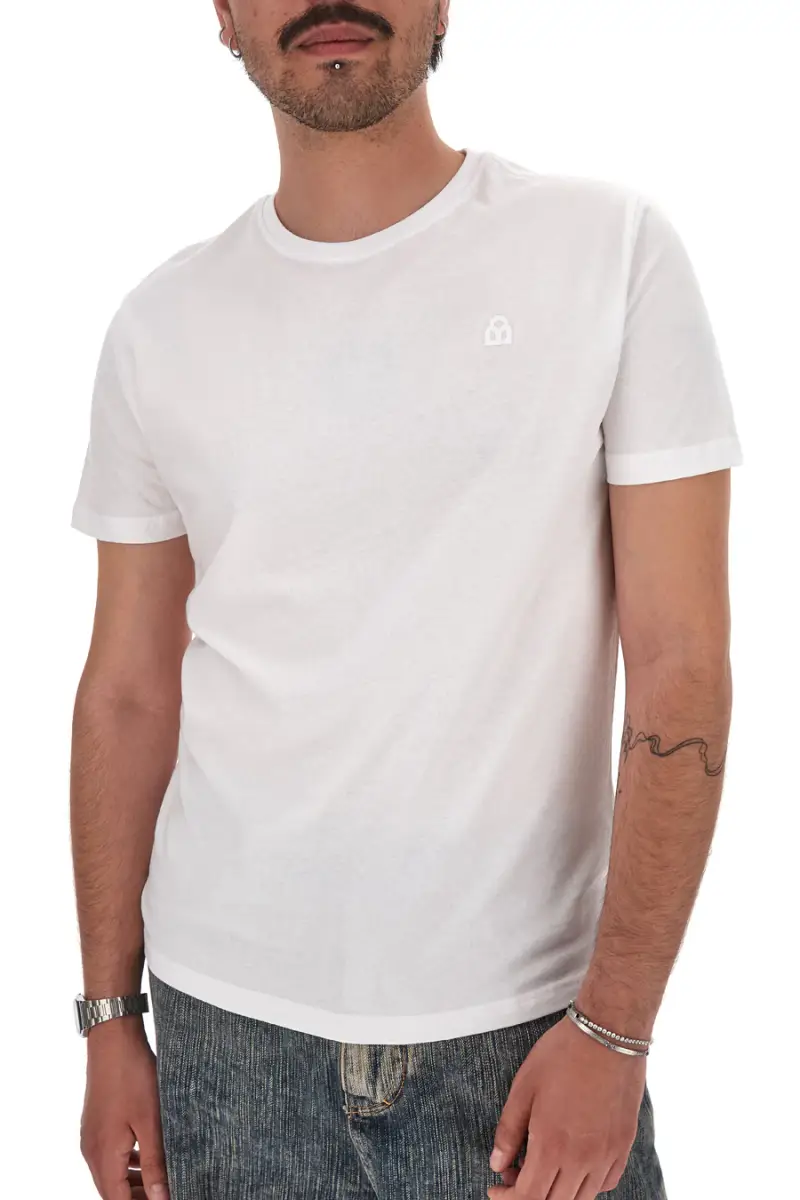 Maglia a Maniche Corte Bianca 100% cotone Boardman NBY703 [BIANCO]