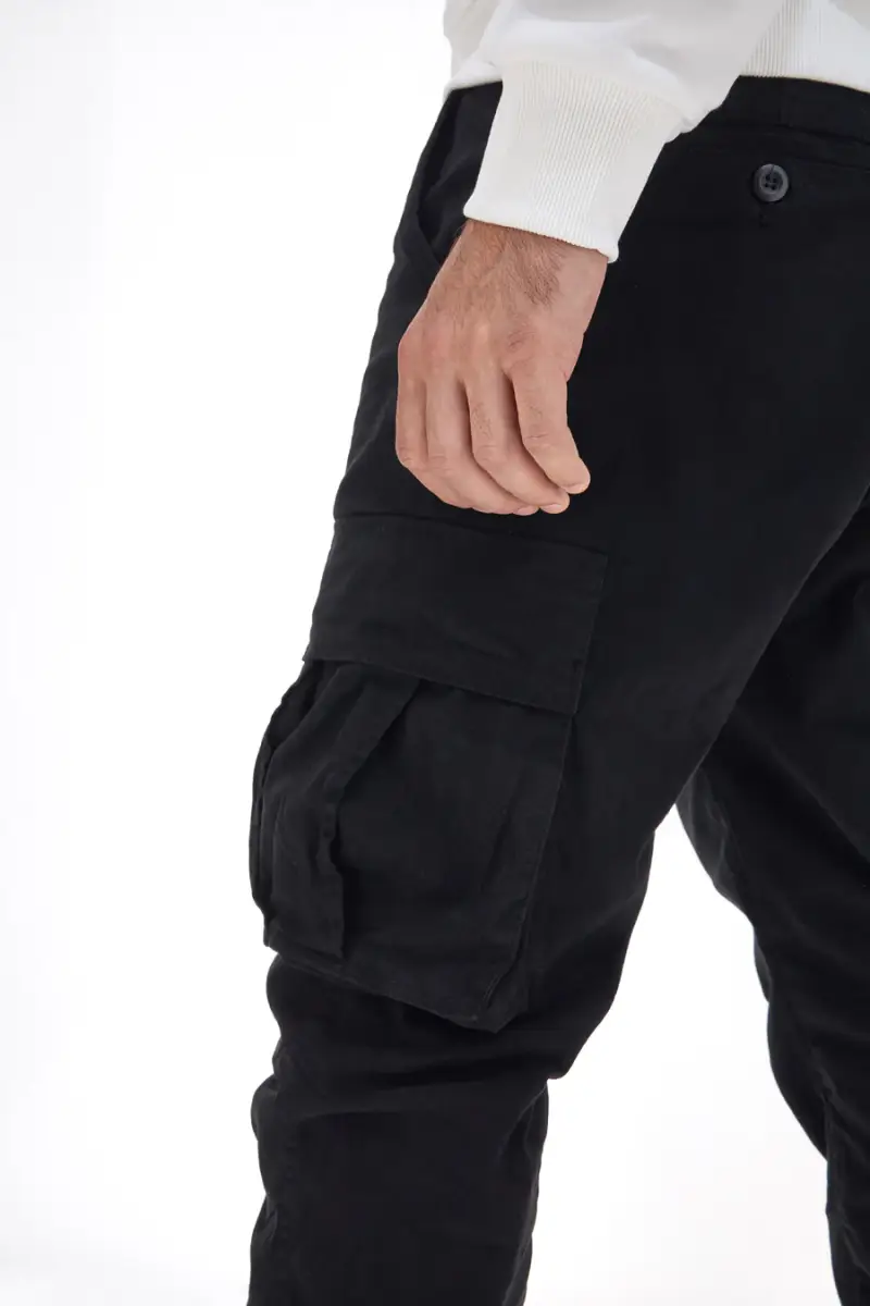 Pantalone Cargo Nero Boardman 2901 [NERO] miniatura 3