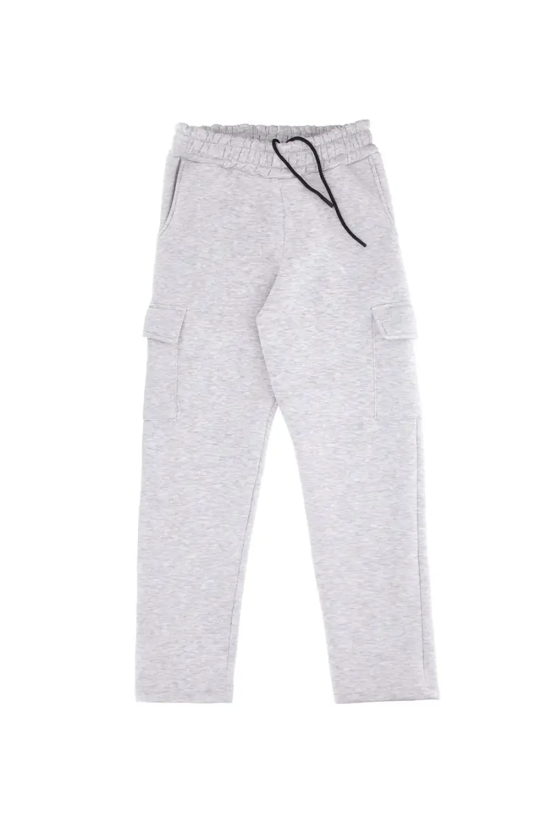 Pantaloni grigio chiaro cargo interno felpato Boardman 700 [GREY MELANGE]