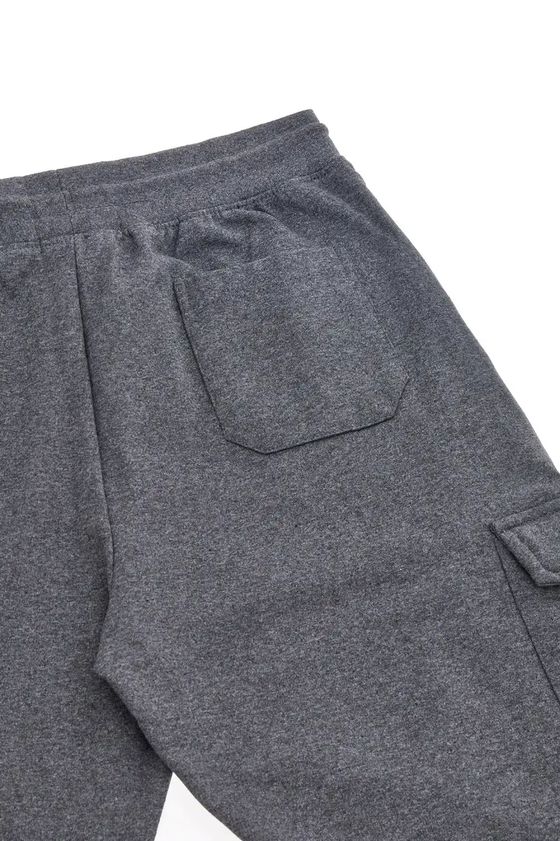 Pantaloni grigio scuro cargo interno felpato Boardman NBY821 [GRIGIO] miniatura 2