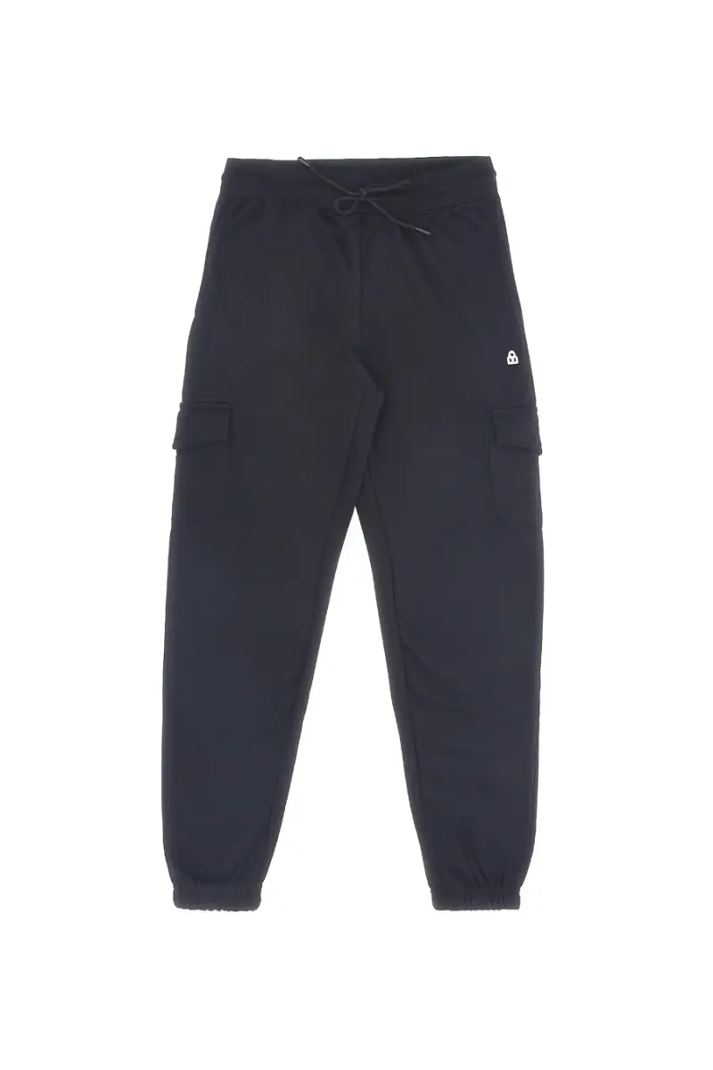 Pantaloni neri cargo interno felpato Boardman NBY821 [NERO]