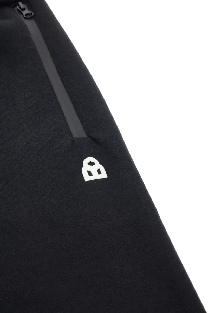 Pantaloni neri in felpa con zip Boardman NBY814 [NERO] miniatura 5