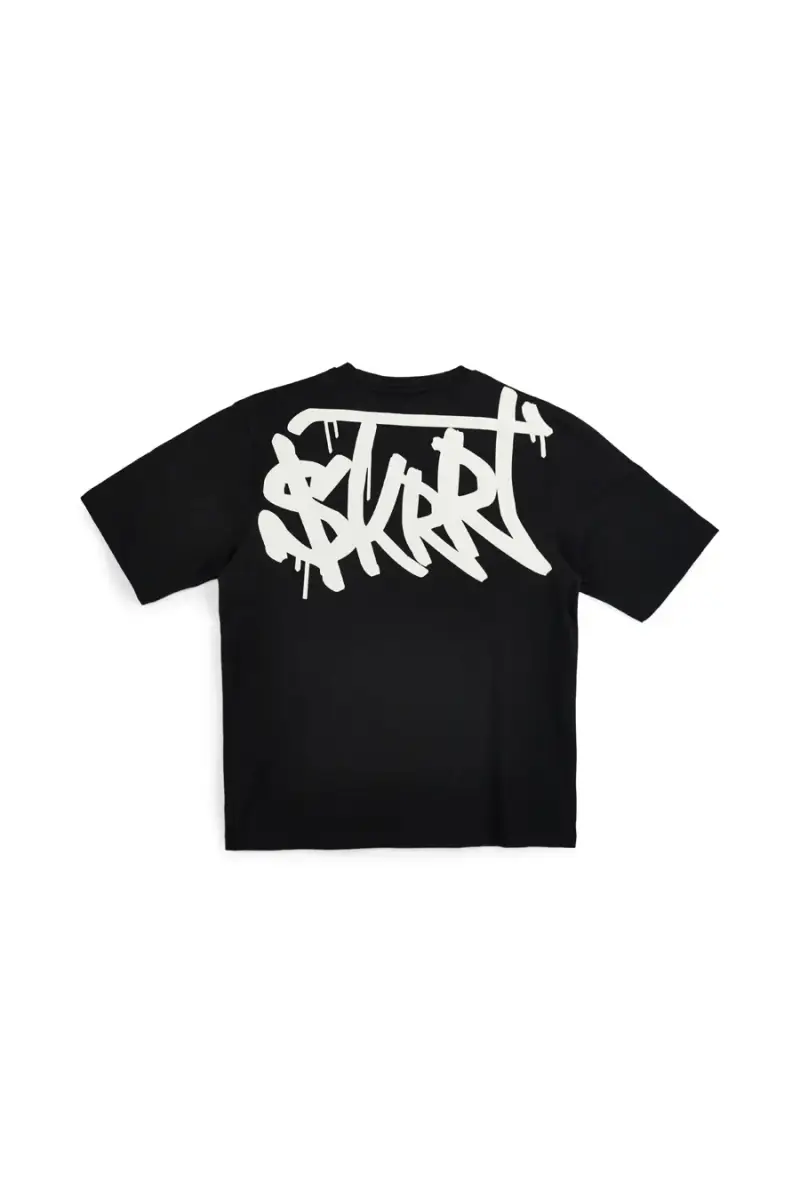 T-shirt in cotone nera con stampa grafica Boardman Alpha pt-t-9074 [NERO] miniatura 3