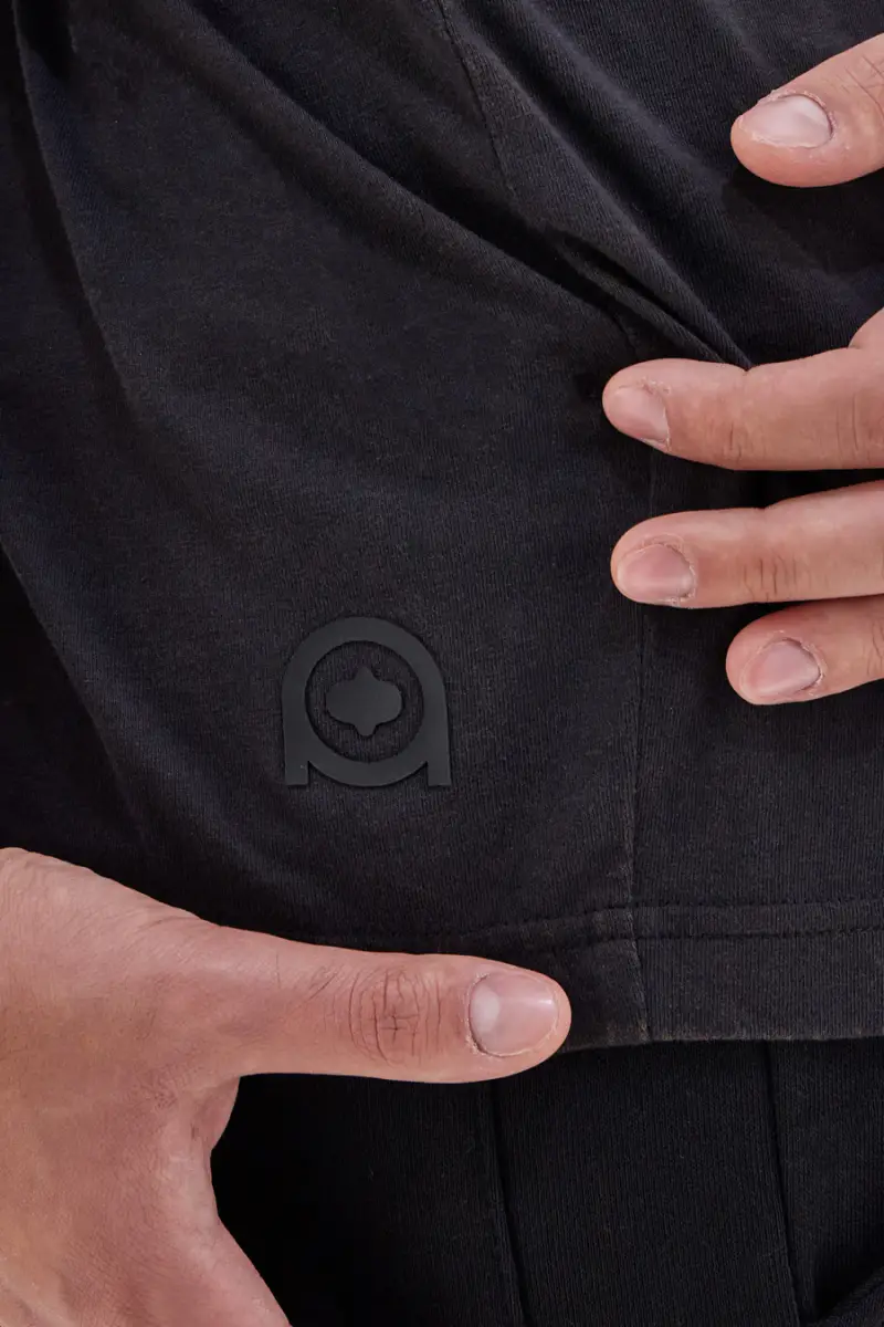 T-shirt nera con scritta "Blurred" sul retro BOARDMAN 1005 [NERO] miniatura 3