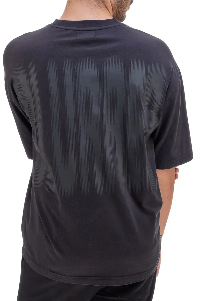 T-shirt nera con scritta "Blurred" sul retro BOARDMAN 1005 [NERO]