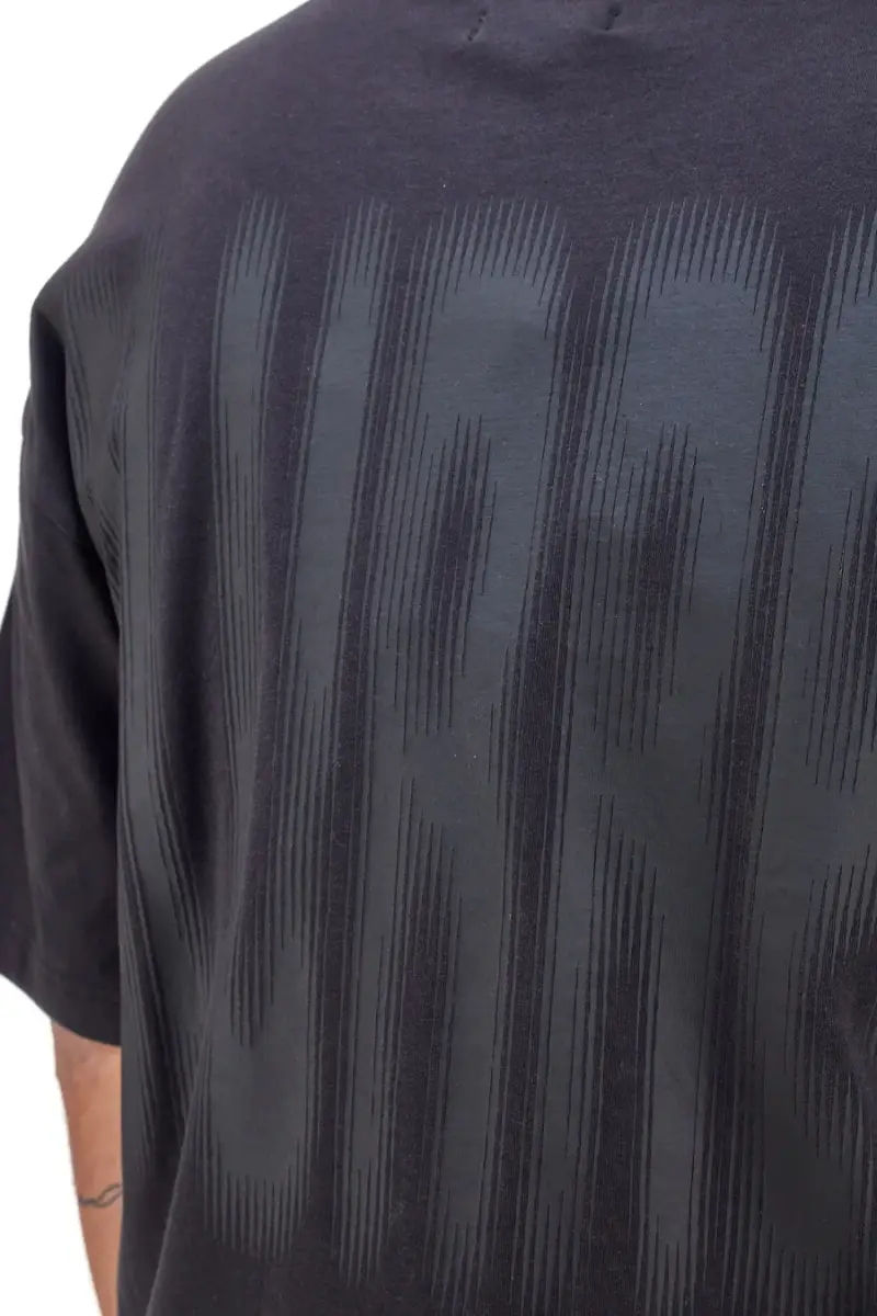 T-shirt nera con scritta "Blurred" sul retro BOARDMAN 1005 [NERO] miniatura 4