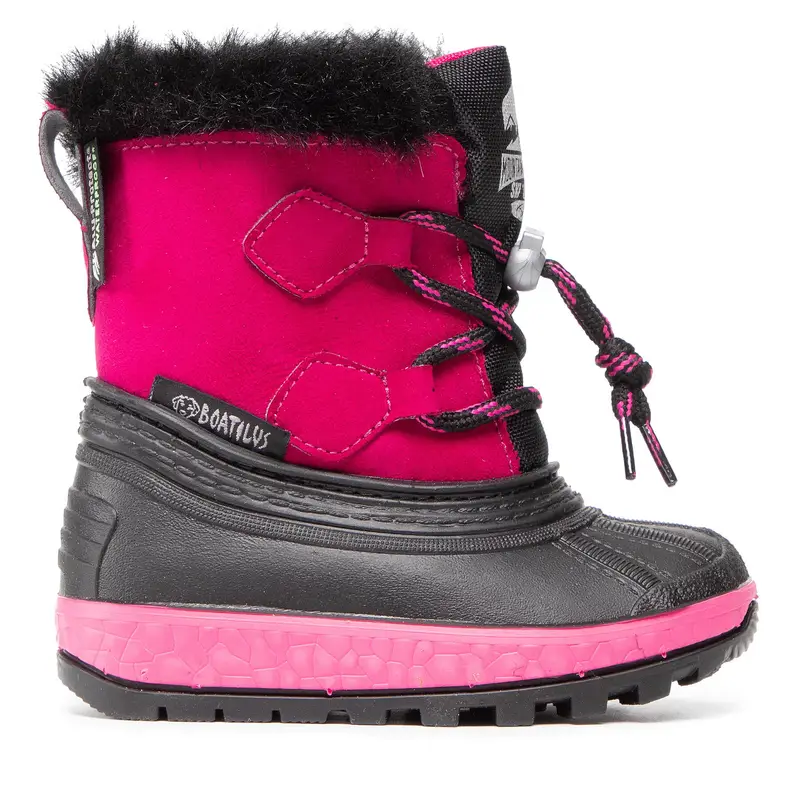 Stivali da neve Boatilus Kd Joggy Sint Leather Boot NJ16 VAR.21ZU Rosa