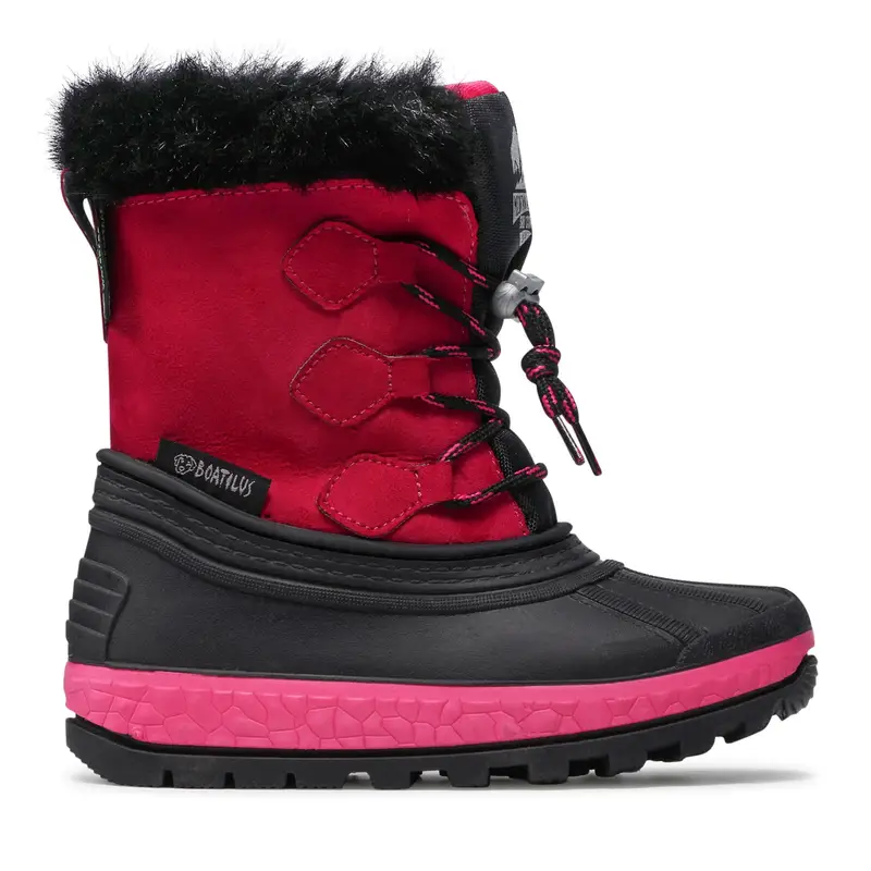 Stivali da neve Boatilus Youth Joggy Sint Leather Boot NJ16 VAR.21ZU Rosa