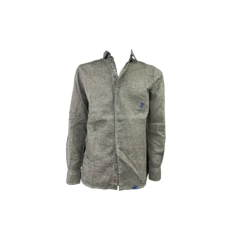 Bob - Camicia Lino Collo Francia Militare R00403