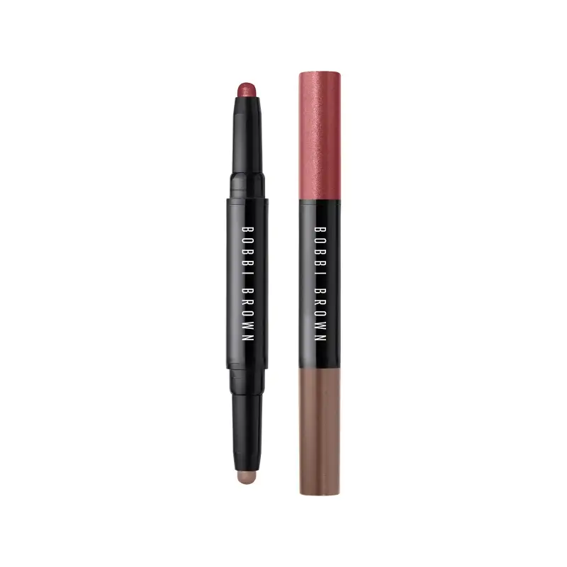 Ombretti Dual-Ended Long-Wear Cream Shadow Stick Bronze Pink/Espresso - Ombretti