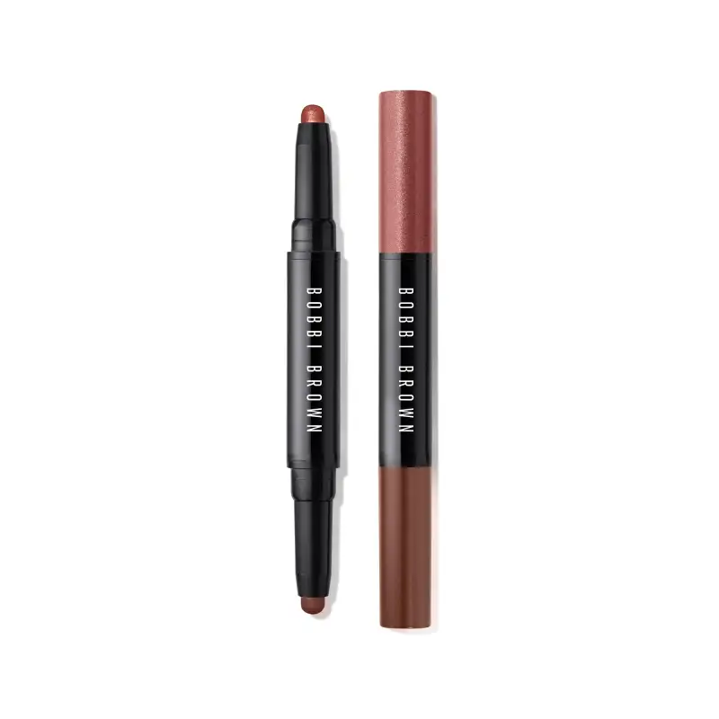 Ombretti Dual-Ended Long-Wear Cream Shadow Stick Rusted Pink/Cinnamon - Ombretti