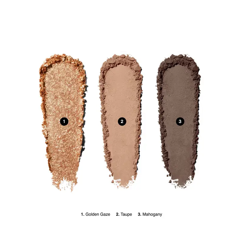 Ombretti Essential Eye Shadow Trios Golden Hour - Ombretti, Palette miniatura 3