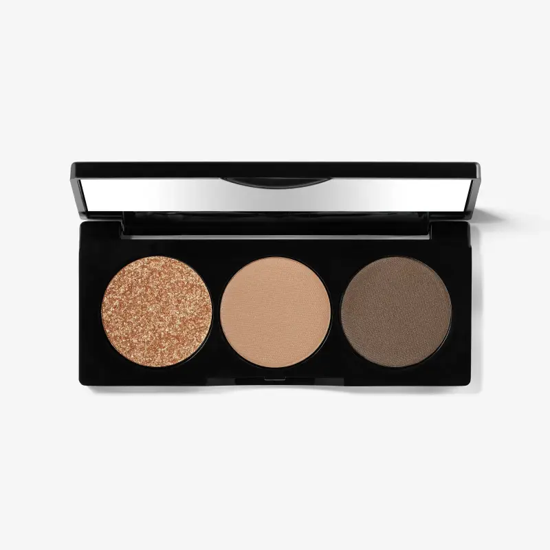 Ombretti Essential Eye Shadow Trios Golden Hour - Ombretti,Palette
